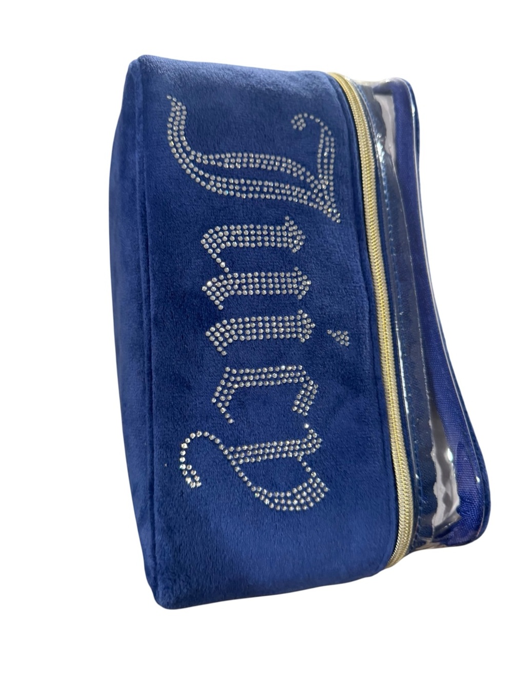 Juicy Couture Royal Blue Rhinestone Cosmetic Case - Picture 5 of 7